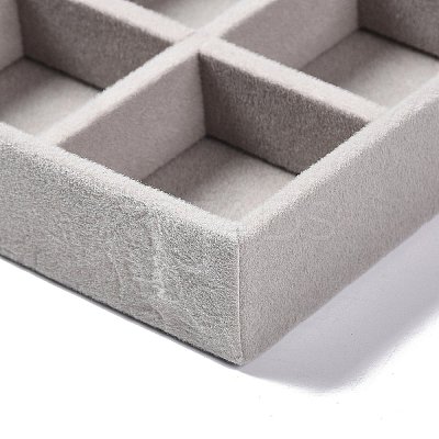 9-Grid Rectangle Velvet Jewelry Trays ODIS-O005-01B-1