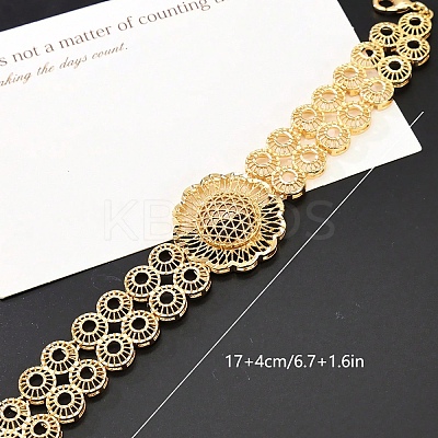 Elegant Vintage Style Brass Link Bracelets for Women TD0107-1-1