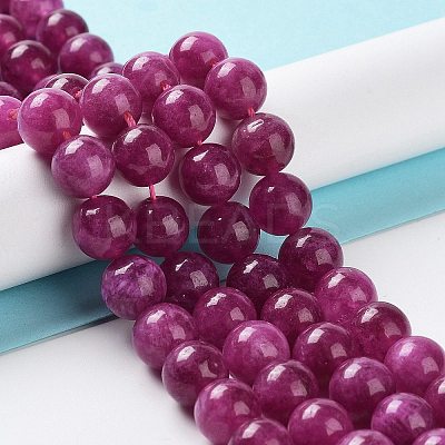 Dyed Natural Malaysia Jade Beads Strands G-G021-02C-03-1