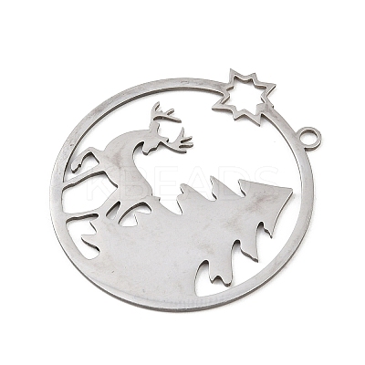 Christmas 201 Stainless Steel Pendants STAS-C156-01U-P-1