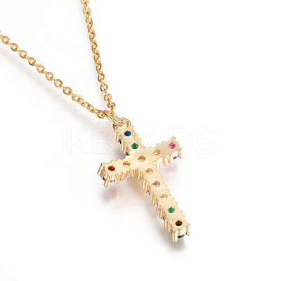 304 Stainless Steel Pendant Necklaces NJEW-E138-03G-1