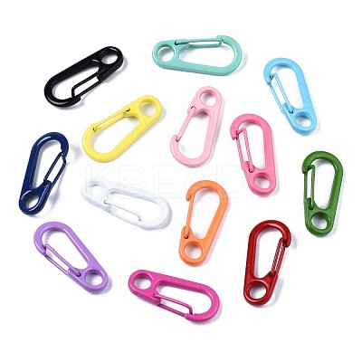 Spray Painted Alloy Spring Gate Rings KEYC-S255-010-NR-1