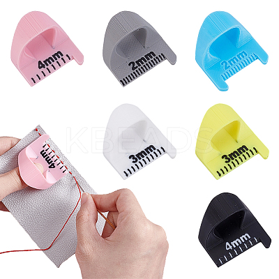 6Pcs 6 Colors Plastic Patchwork Tools TOOL-UN0001-66-1