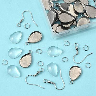DIY Teardrop Dangle Earring Making Kits DIY-FS0009-19-1