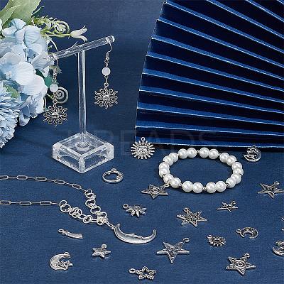 4 Sets 2 Style Tibetan Style Alloy Pendants FIND-HY0002-84-1