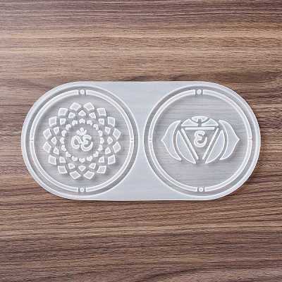 Meditation Yoga Pendants Cup Mat Silicone Molds DIY-B056-02A-1