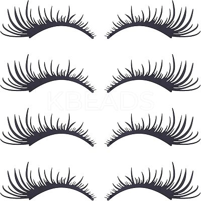 Waterproof PET Eyelashes Decoration Sticker DIY-WH0273-33-1