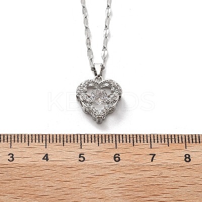 304 Stainless Steel Necklaces for Women NJEW-R015-03P-1