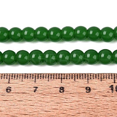 Imitation Jade Glass Beads Strands GLAA-T032-J6mm-09-1