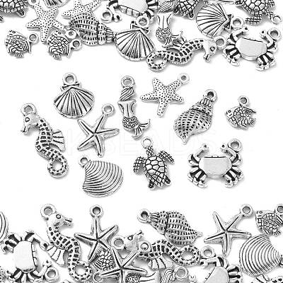 Tibetan Style Alloy Pendants TIBEP-CJ0001-10-1
