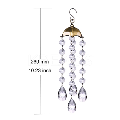 Crystal Glass Sun Catcher Pendant PW-WG3FF73-03-1