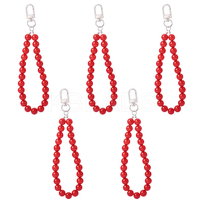 Plastic Beads Pendant Decorations HJEW-TAC0064-02-1