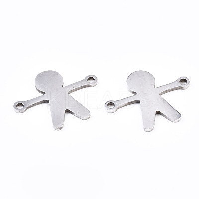 Non-Tarnish 201 Stainless Steel Link Connectors STAS-S110-111P-1