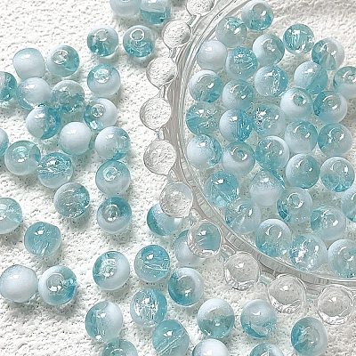 Handmade Transparent Lampwork Beads LAMP-K040-02B-1