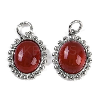 Natural Carnelian(Dyed & Heated) Pendants KK-P283-48P-1