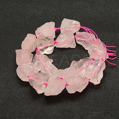 Natural Rose Quartz Beads Strands G-E382-02B-1