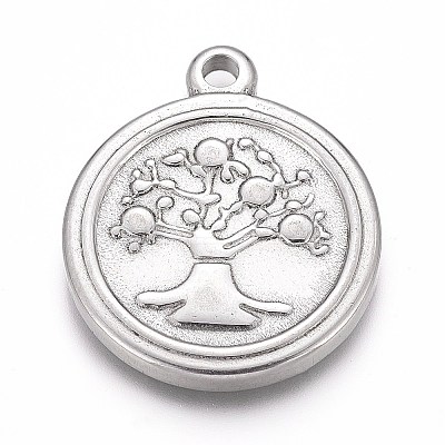 Non-Tarnish 304 Stainless Steel Pendants STAS-H117-19P-1