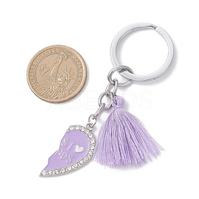 2Pcs Alloy Split Pendant Keychains KEYC-JKC01444-01-1