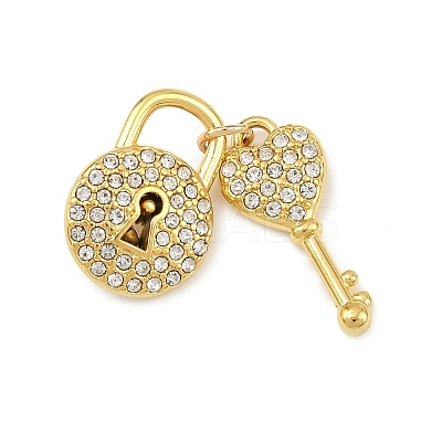 304 Stainless Steel Rhinestone Rhinestone Pendants STAS-P419-03A-G-1