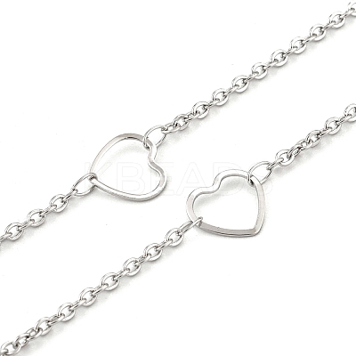 Tarnish Resistant 304 Stainless Steel Cable Chains CHS-F015-22P-1