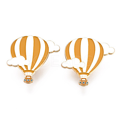 Hot Air Balloon with Cloud Enamel Pin JEWB-N007-268-1