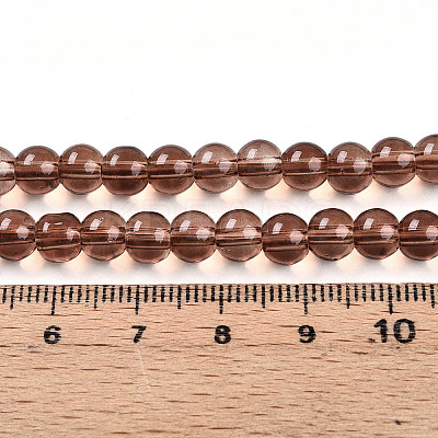 Baking Paint Transparent Glass Beads X1-DGLA-N006-6mm-11-1