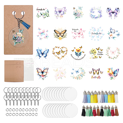 DIY Keychain Making Kits DIY-GO0002-53C-1
