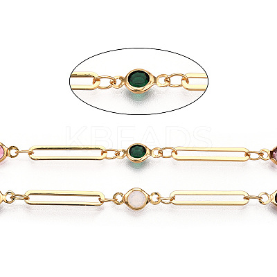 Real 16K Gold Plated Brass Oval Link Chains CHC-TADZ0001-01G-1
