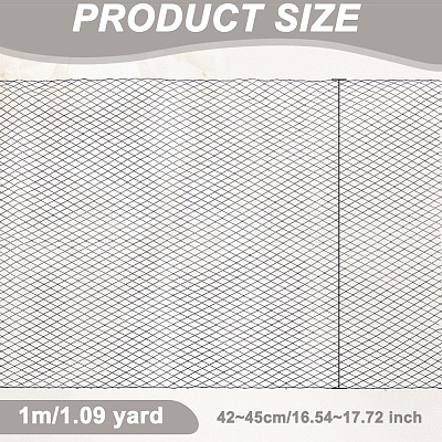 Polyester Birdcage Bridal Veil Netting AJEW-WH0471-103B-01-1
