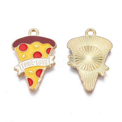 Rack Plating Alloy Enamel Pendants ENAM-N055-062-1