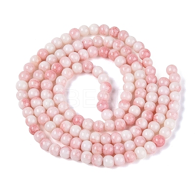Ombre Effect Opaque Crackle Glass Beads Strands GLAA-Q106-01A-A14-1