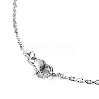 Natural Quartz Nugget Pendant Necklace with 304 Stainless Steel Chains NJEW-JN04385-01-1