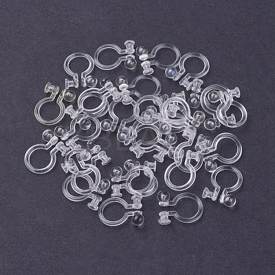 Eco-Friendly Plastic Clip-on Earring Findings KY-P005-02-1
