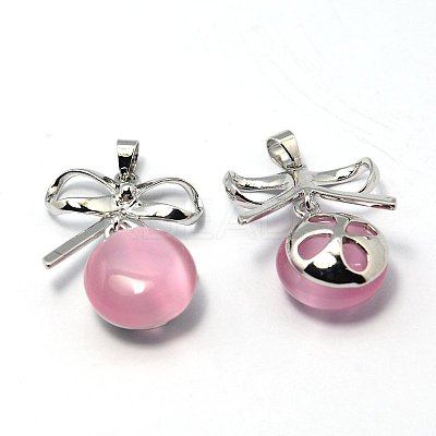 Cat Eye Pendants G-G378-03P-1