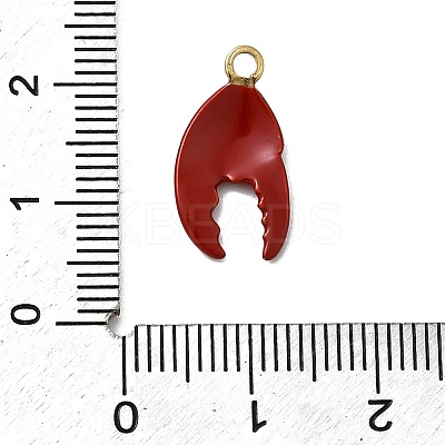 304 Stainless Steel Enamel Pendants STAS-I355-11G-06-1