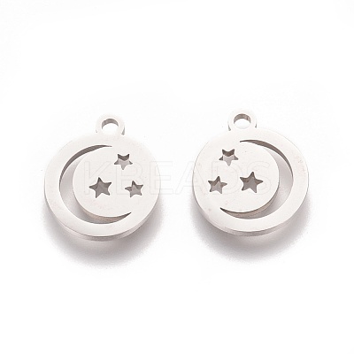 Non-Tarnish 304 Stainless Steel Charms STAS-Q201-T106-1
