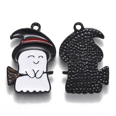 Halloween Theme Alloy Enamel Pendants ENAM-J649-03B-1