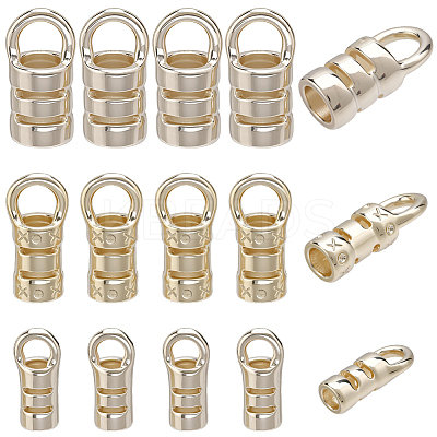 30Pcs 3 Styles Brass Cord Ends KK-BBC0026-08G-1