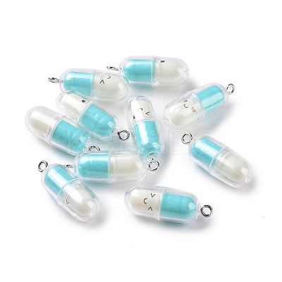 Translucent Plastic Pendants KY-L006-29E-1