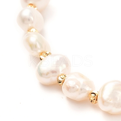 Natural Pearl Beads Adjustable Slider Bracelet for Girl Women Gift BJEW-JB06820-01-1