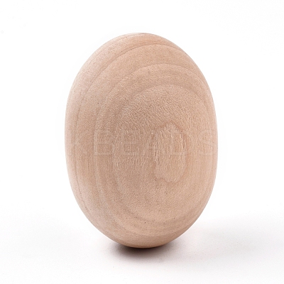 Unfinished Blank Wooden Easter Craft Eggs DIY-L061-01-1