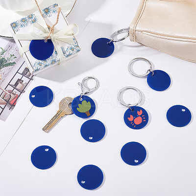 Opaque Acrylic Pendants SACR-WH0006-32A-01-1