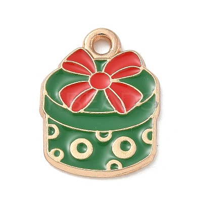 Christmas Alloy Enamel Pendants LS-ENAM-K074-01G-05-1