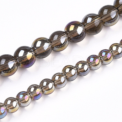 Electroplate Transparent Glass Beads Strands LS-GLAA-T032-T4mm-AB02-1