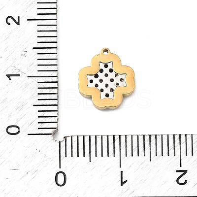 304 Stainless Steel Micro Pave Cubic Zirconia Charms LS-STAS-I356-04G-07-1