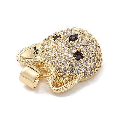 Brass Micro Pave Cubic Zirconia Pendants KK-M240-02F-1
