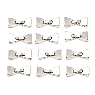 Tibetan Style Alloy Fold Over Clasps TIBE-R308-05AS-RS-1