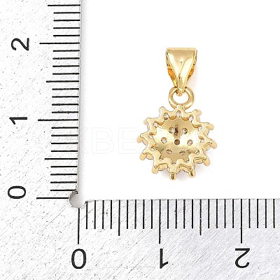 Brass Micro Pave Cubic Zirconia Pendants LS-KK-H525-04G-1