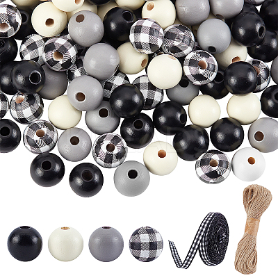 DIY Wood Beads Jewelry Making Kits DIY-PH0002-50-1