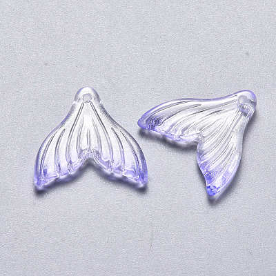 Transparent Spray Painted Glass Pendants X-GLAA-S190-009A-01-1